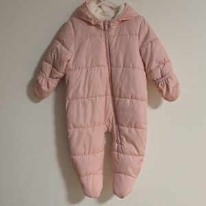 Old Navy Cream Baby Snowsuit